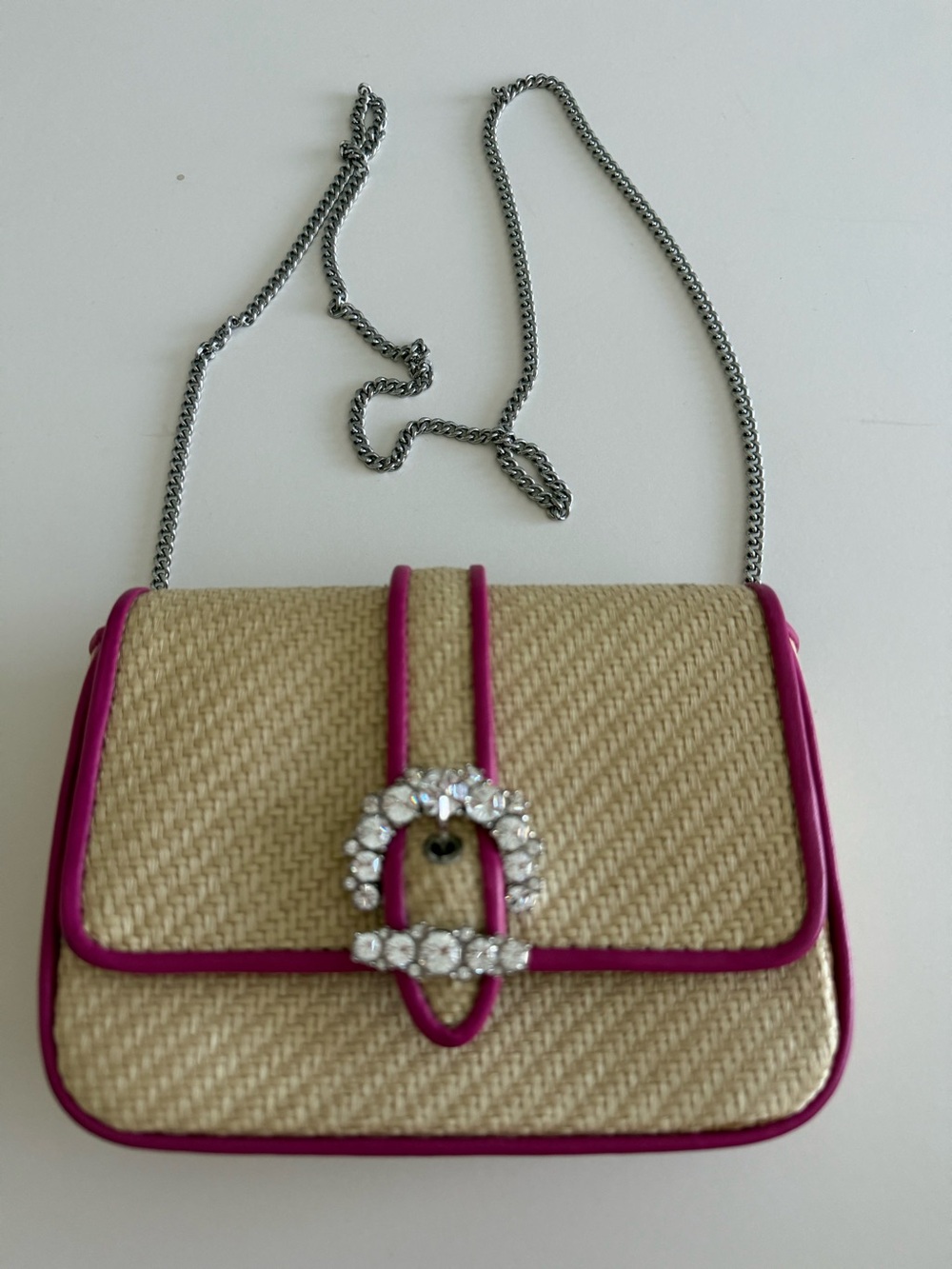 Jimmy Choo Raffia Crossbody Bag